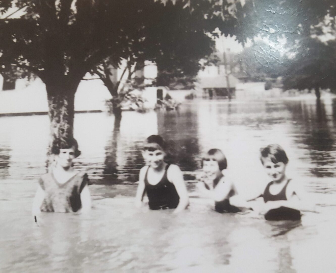 Cora Lee White, left, 1927