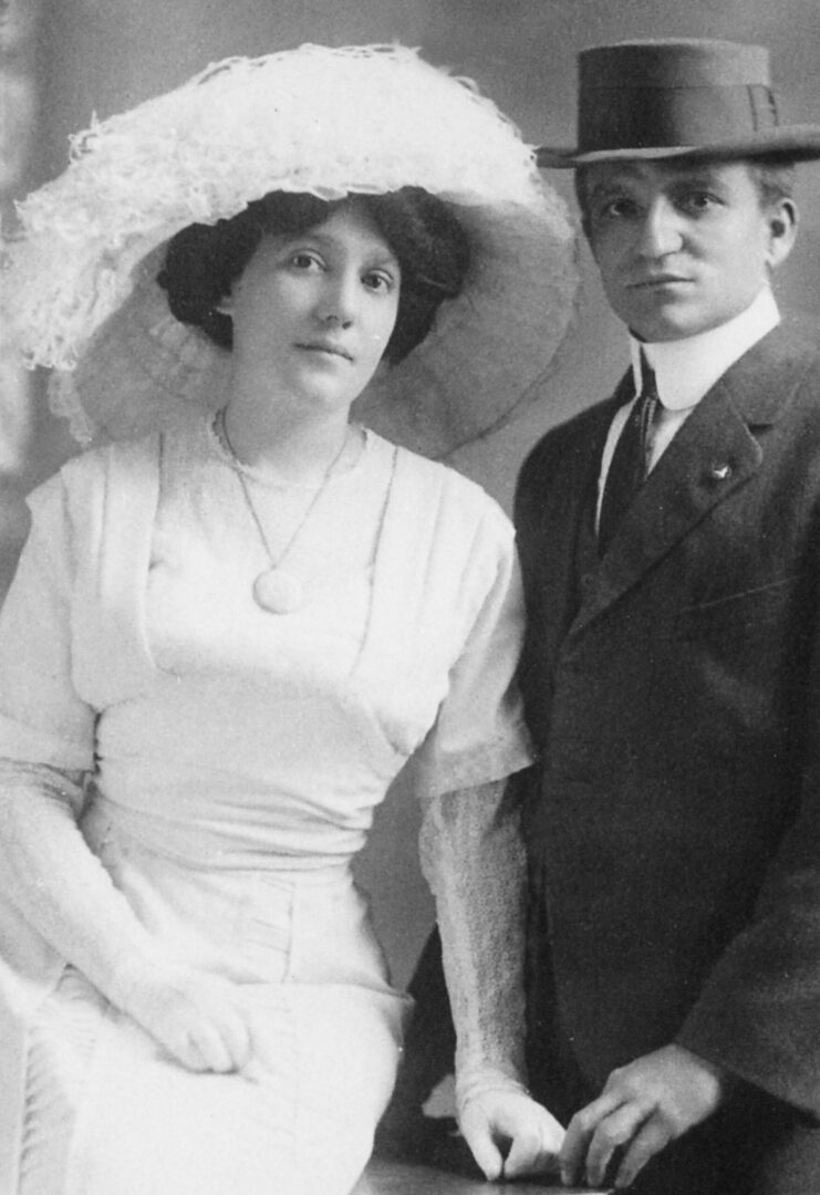 Sybil and Sam Dehougne, ca 1910