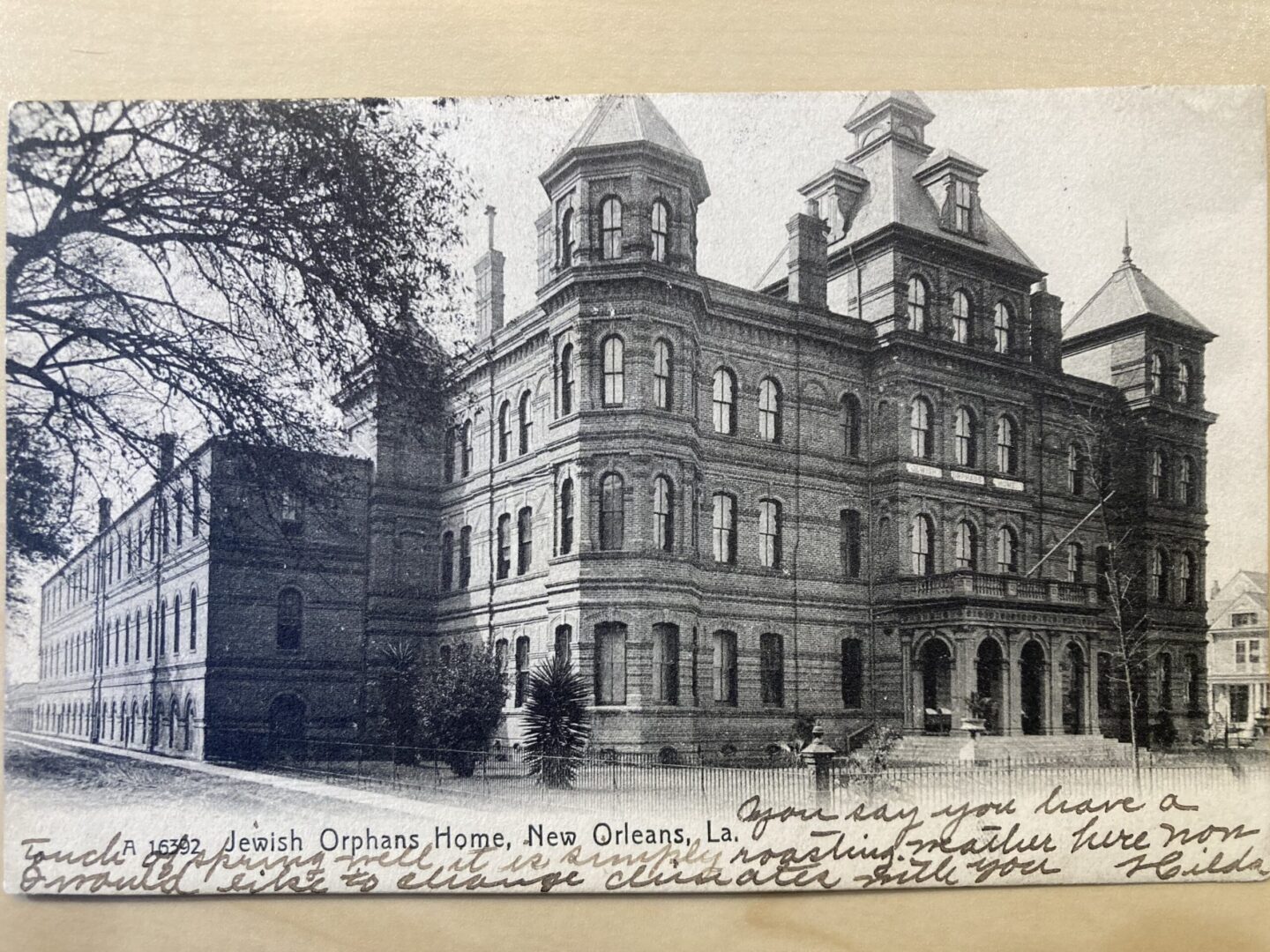 Home postcard, B&W, 1907