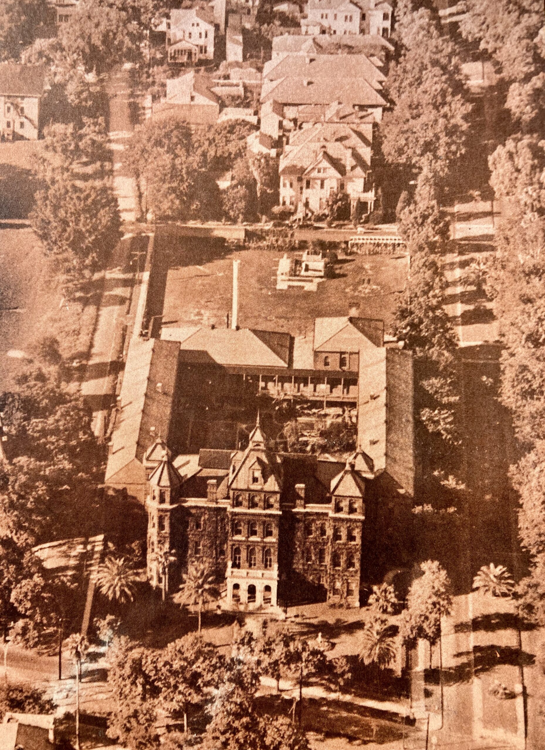 Jewish Children's Home, aerial view, 1949