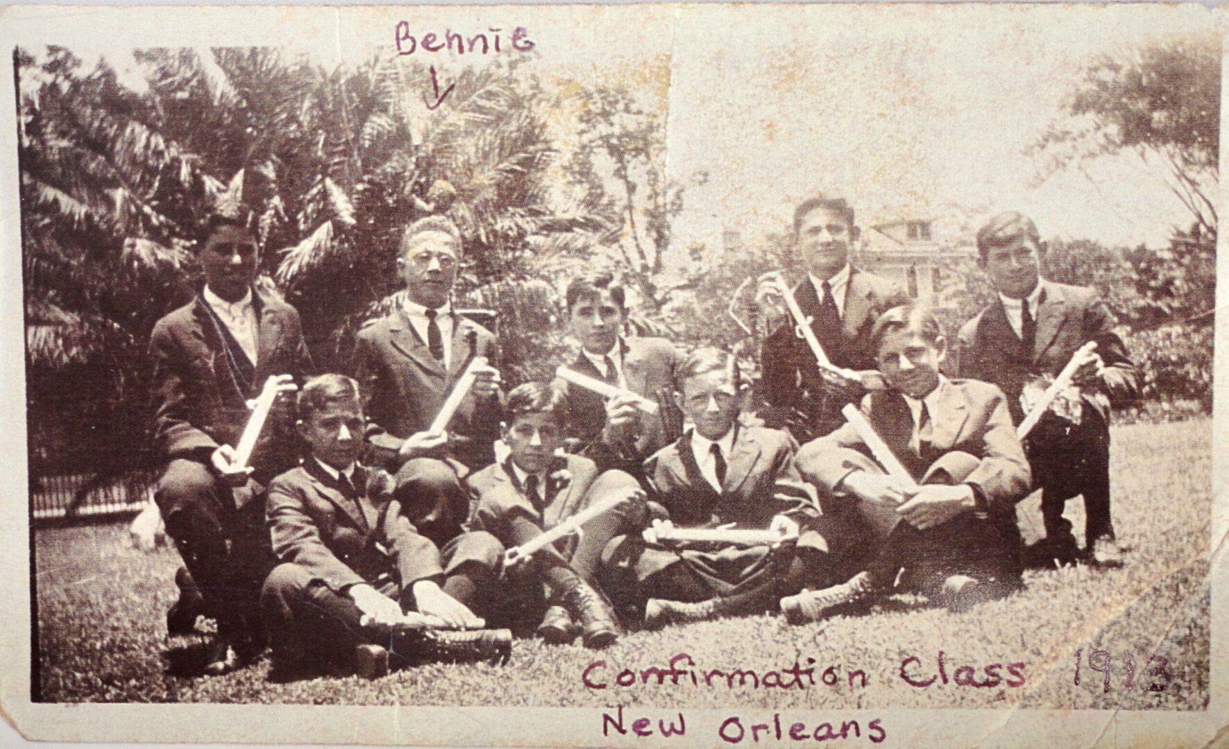 Bennie Bergman, Home Confirmation Class 1913
