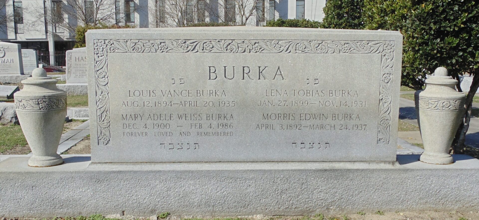 Burka headstone