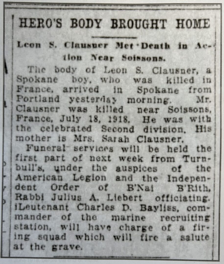 Leon Clausner: "Hero's Body Brought Home" 1921