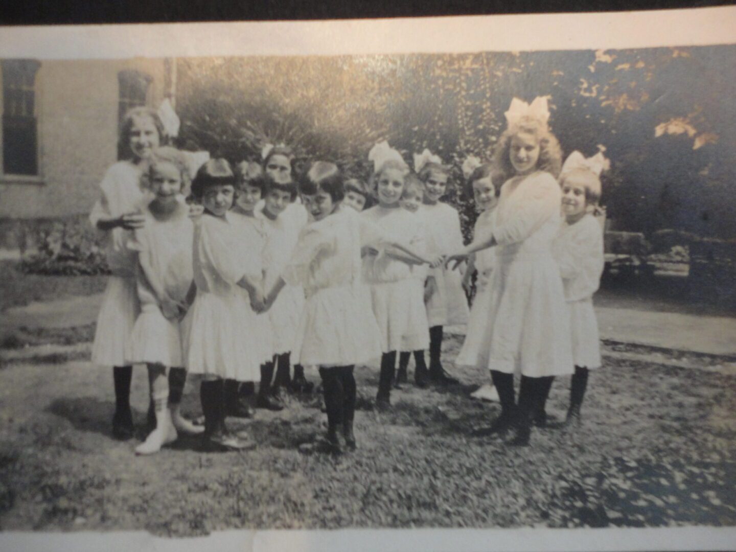 Louise Volmer with Home girls, undated