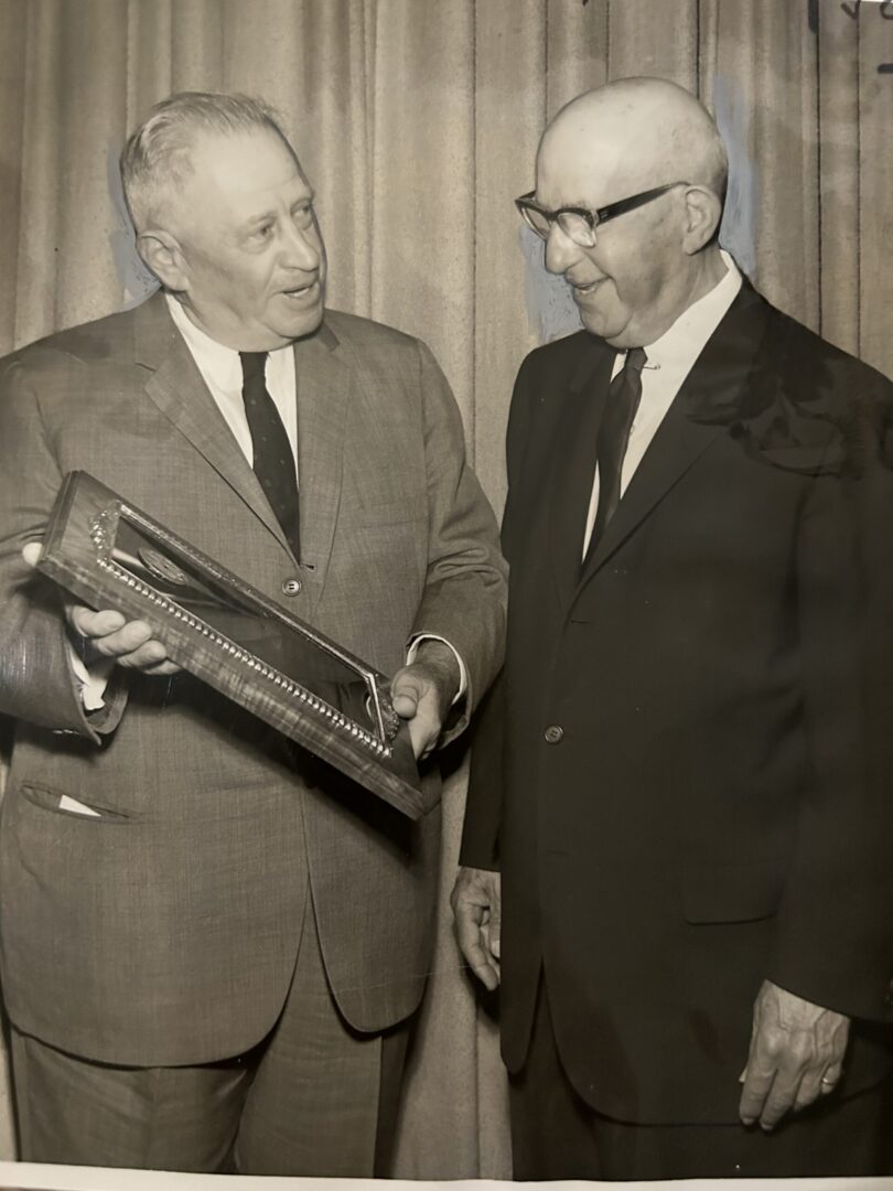 Alumni Louis Yarrut reuniting with Jake Butler in 1966