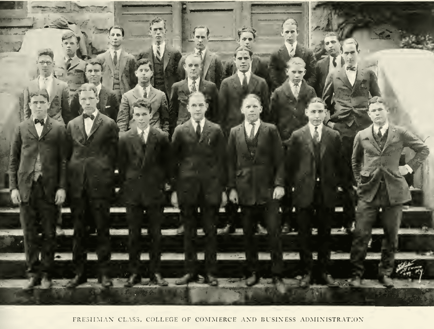 Louis Stein, front row, third from right, 1924