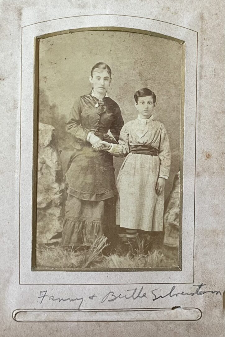 Fanny and Bertha Silverstein, undated