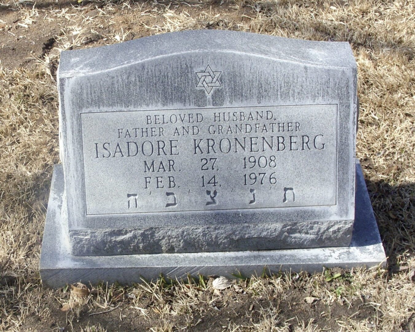 Isadore Kronenberg headstone