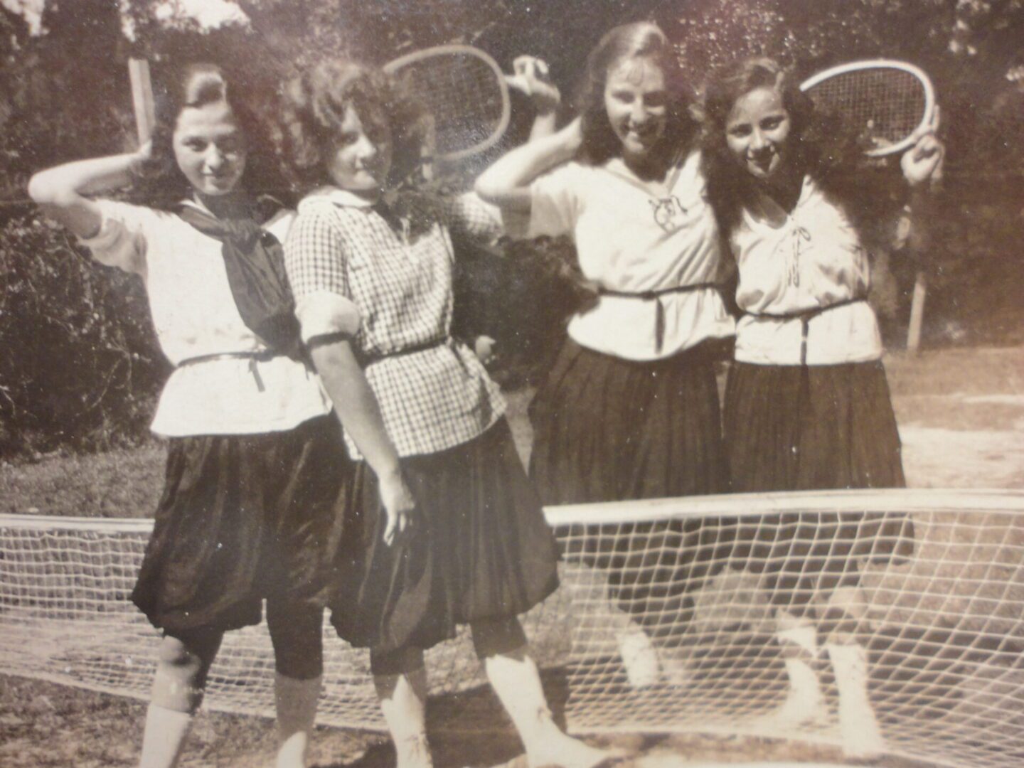 Goldie Berger, second from left, c. 1920