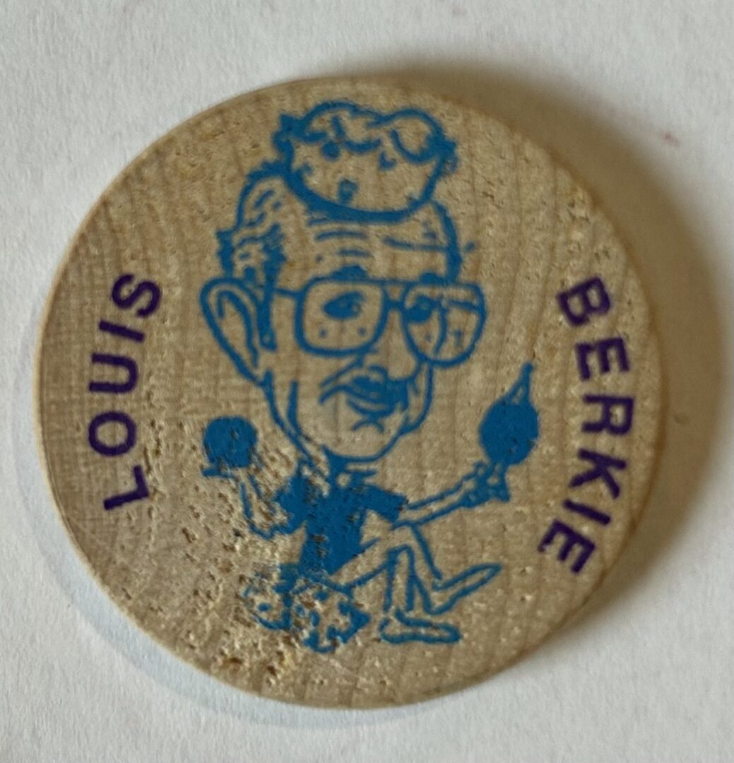 Louis Berkie Wooden Nickel, front