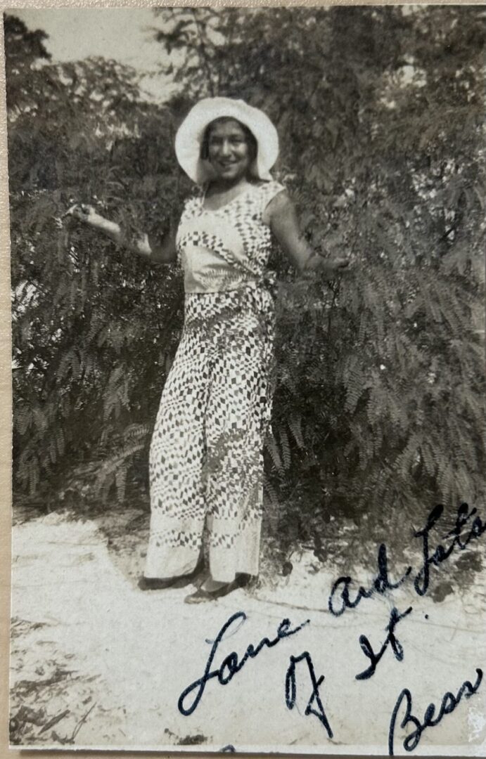 Bessie Weinberg, n.d., from Mashinka scrapbook