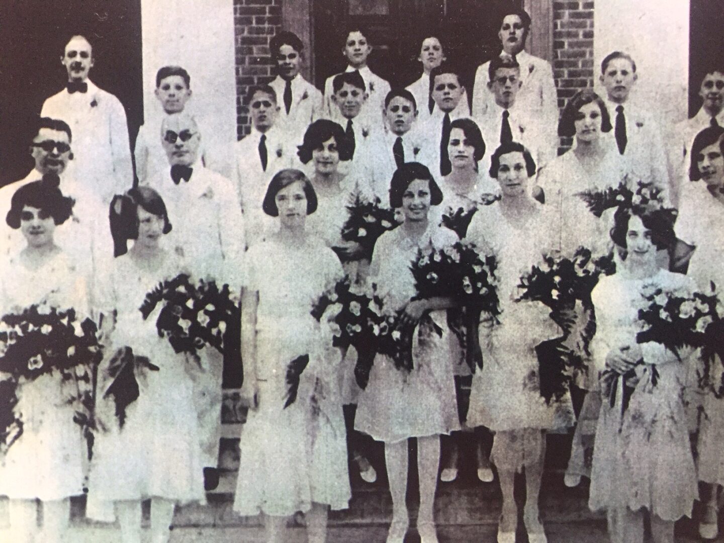 Gates of Prayer Confirmation, 1933, with Sally Embry 