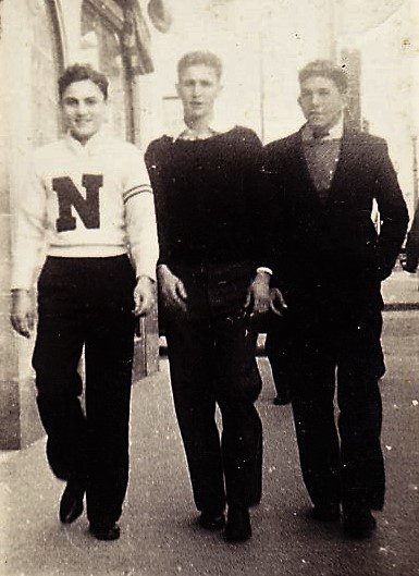 Jack Testa with two unidentified young men