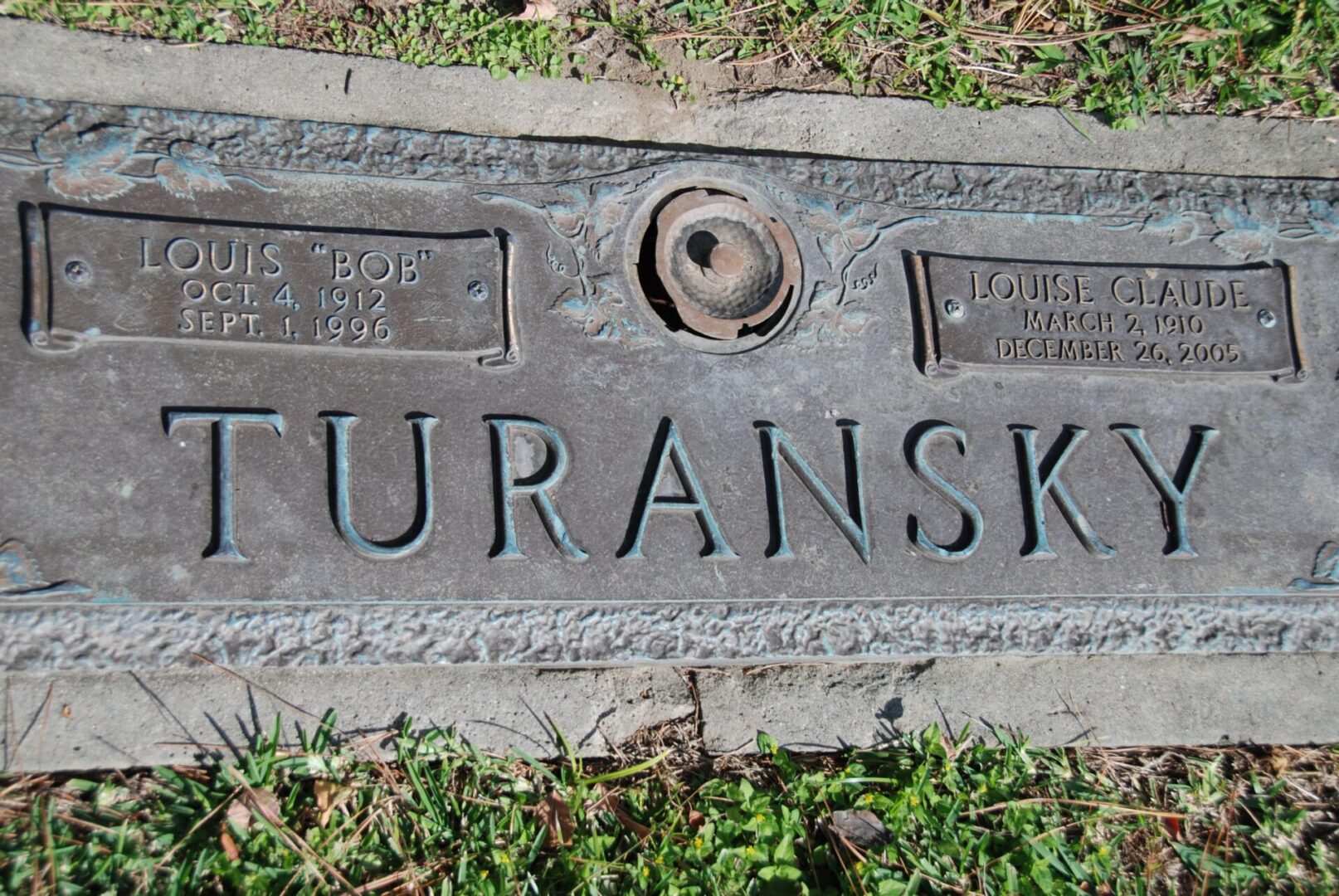 Louis Turansky, grave