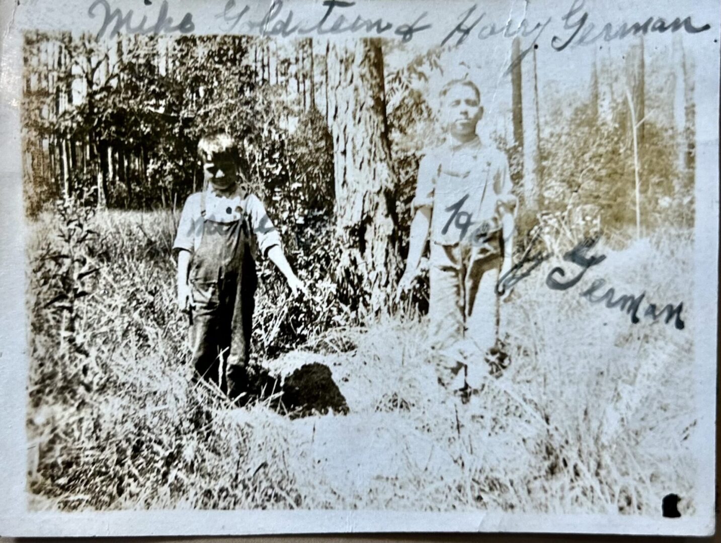 Mike Goldstein and Harry German, Bay St. Louis, August 1919