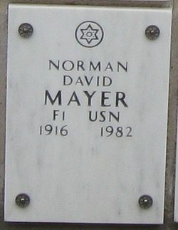 Norman David Mayer, Find a Grave