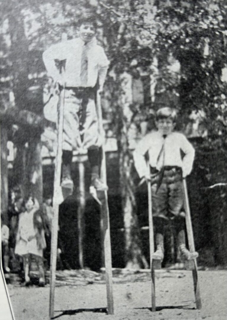 Ralph Beerman, taller stilts, GCM June 1926