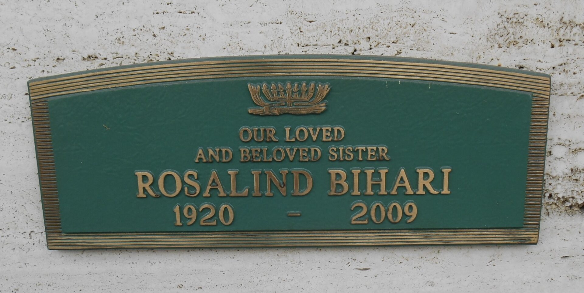 Rosalind Bihari, Find A Grave