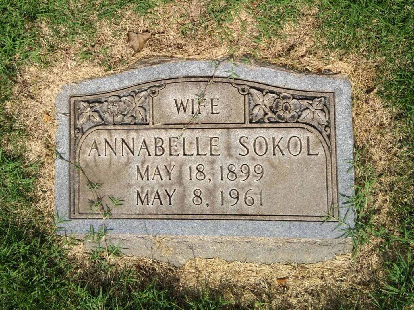Annabell Cypress Sokol, Find A Grave