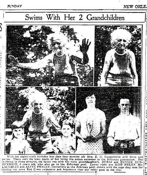 July 1928 article about Esther Guggenheim